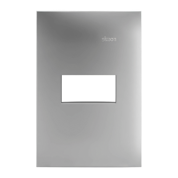 Placa 4x2 1 Posto Alumínio - Linha Simon 35/30