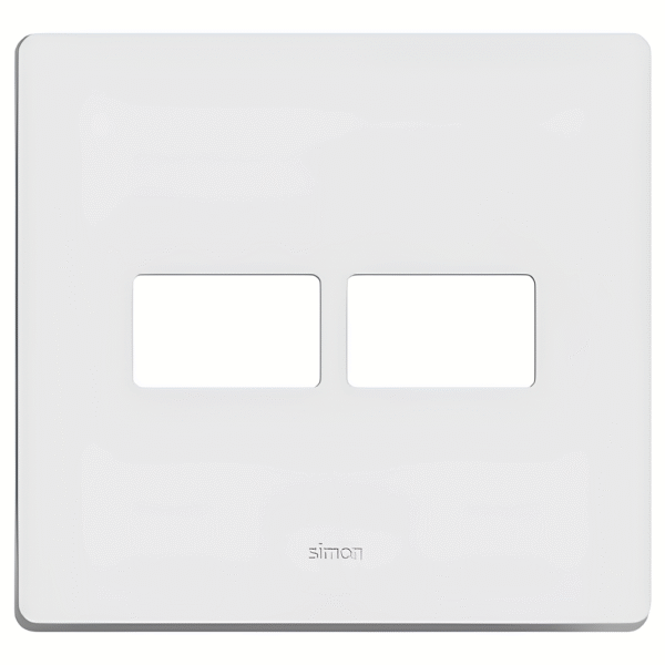 Placa 4x4 1+1 Postos com Suporte - Linha Simon 20/19