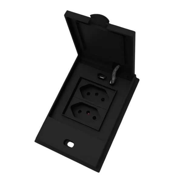 Placa para 2 Módulos BL'aqua IP54 Preta - Blux