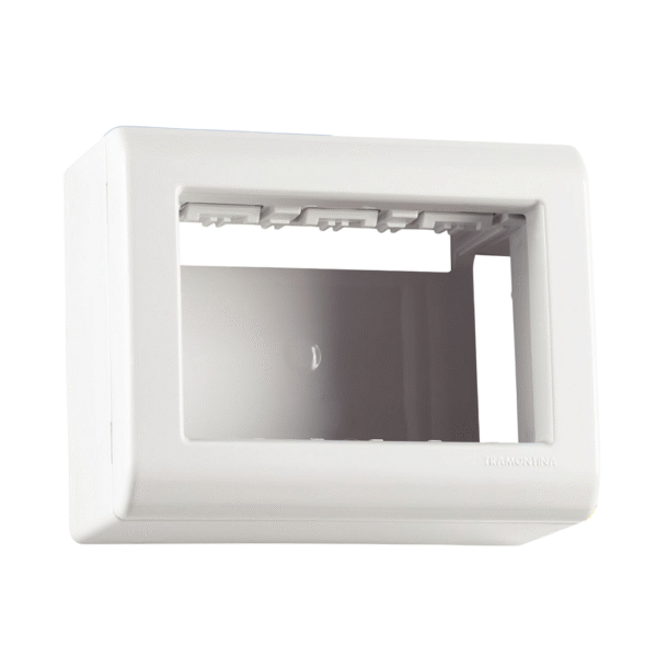 Caixa + Tampa 3 Postos LIZFLEX Sobrepor - Tramontina