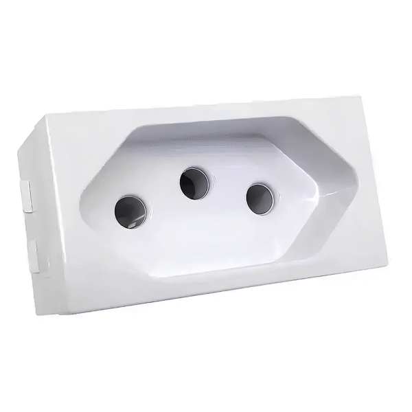 Módulo Tomada 2P+T 20A Branco - Blux