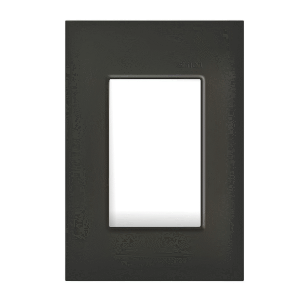 Placa 4x2 3 Postos Juntos Grafite com Suporte - Linha Simon 30/35