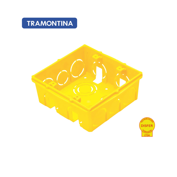 Caixa de Luz de Embutir Reforçada 4x4 Quadrada - Tramontina