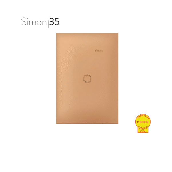 Placa 4x2 Cega Rosé Gold - Linha Simon 35/30