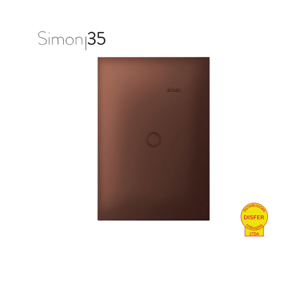 Placa 4x2 Cega Aço Corten - Linha Simon 35/30