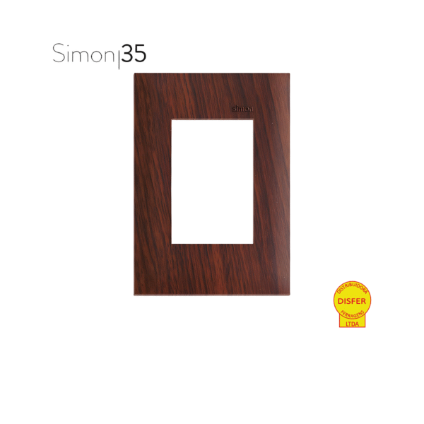 Placa 4x2 3 Postos Tabaco - Linha Simon 35/30