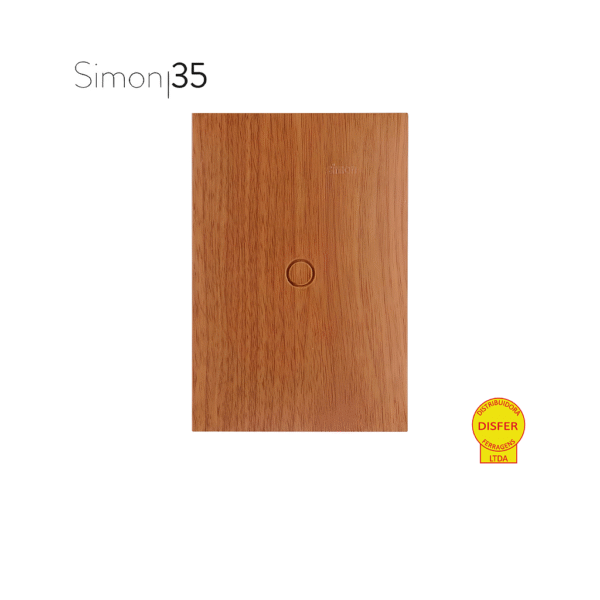 Placa 4x2 Cega Carvalho - Linha Simon 35/30