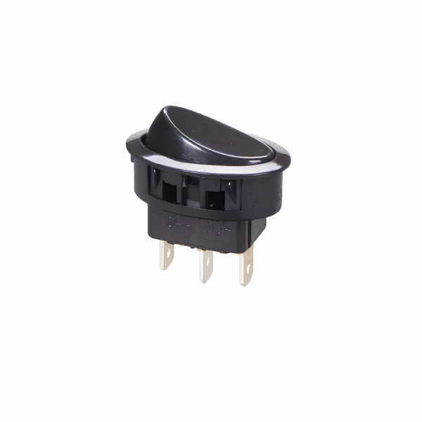 Chave Interruptor de Tecla Liga/Liga Moldura M16 6A 120V Unipolar 16101 - Preto - MarGirius