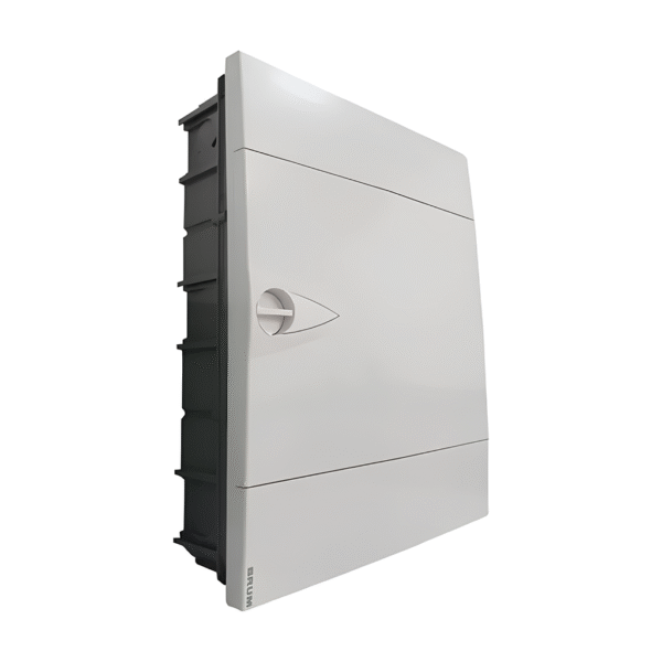 Caixa de Distribuição Centrinho de Embutir para 24 Módulos DIN PVC BR24 - Brum