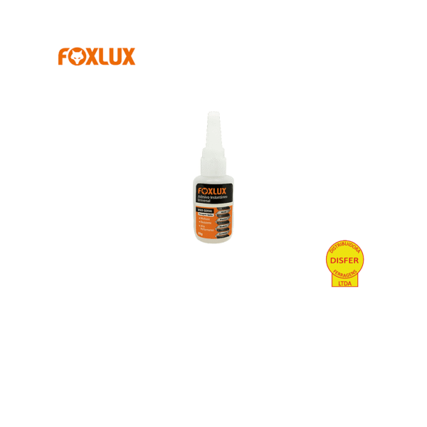 Adesivo Instantâneo Universal - Cola - Secagem Rápida 20g - Foxlux