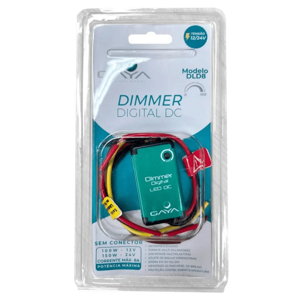 Dimmer Digital DC Modelo DLD8 12V / 24V 150W – Gaya