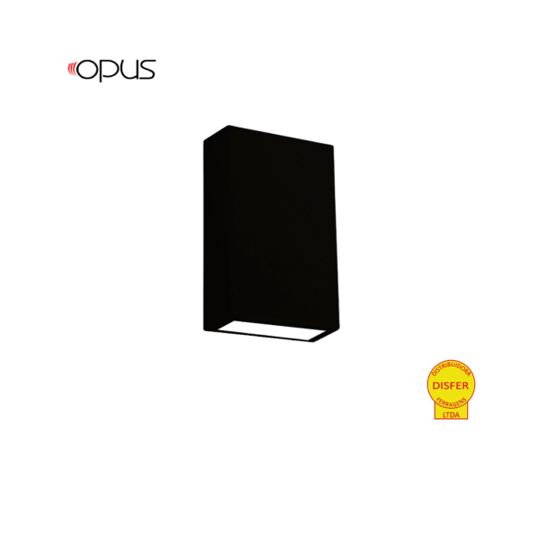 Arandela LED Double 4W 3000K 230lm Preta - Opus