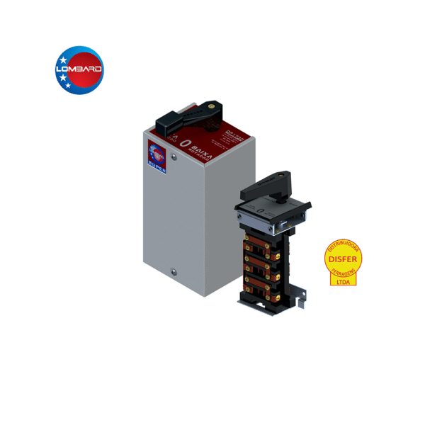 Chave Elétrica Lombard Dupla Polaridade Modelo 1730 220/380V 10/15HP 30A