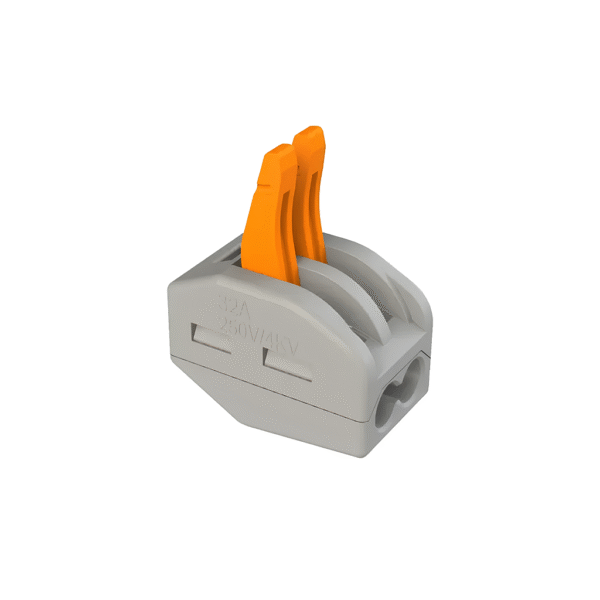 Conector de Emenda e Derivação 2P 0,2-4mm² 32A Cinza – Lukma