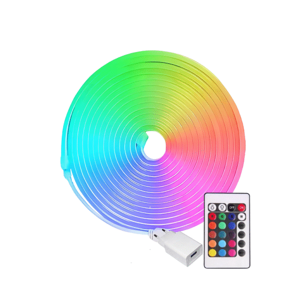 Fita LED Neon RGB 8mm 5V IP65 - Embuled