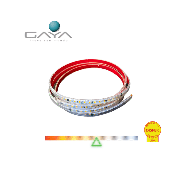 Fita LED PRO Super Brilho 10w/m 1000lm/m 4000K 120 Leds/m 127V (Cada Metro) - Gaya