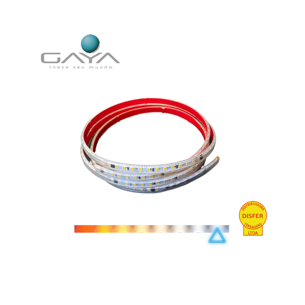 Fita LED PRO Super Brilho 10w/m 1000lm/m 6000K 120 Leds/m 220V (Cada Metro) - Gaya