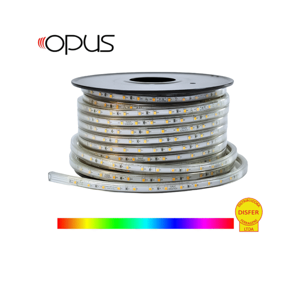 Fita LED RGB 8W/m IP65 127V (Cada Metro) – Opus