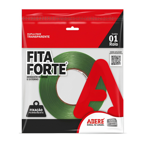 Fita Dupla Face Transparente Fita Forte 19mm x 20m – Adere