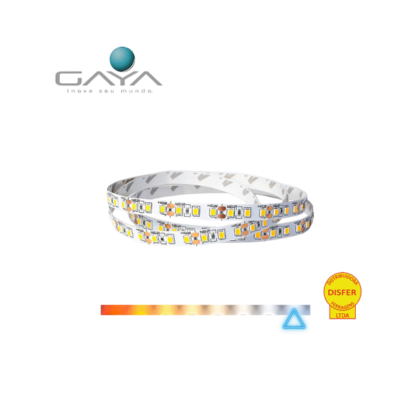 Fita LED Super Brilho 12w/m 1100lm/m 6000K 120 Leds/m 12V (Cada Metro) - Gaya