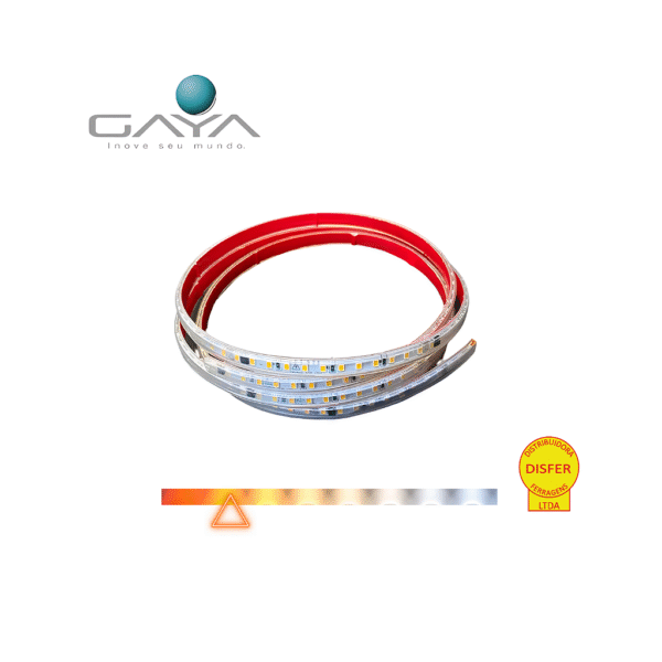 Fita LED PRO Super Brilho 10w/m 1000lm/m 3000K 120 Leds/m 220V (Cada Metro) - Gaya
