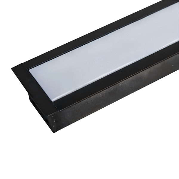 Perfil de Embutir Garbo 34x17 - 2 Metros - Preto – Usina Design