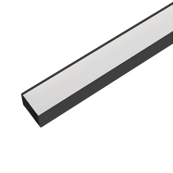 Perfil de Sobrepor Garbo 23x17 - 1 Metro - Preto – Usina Design