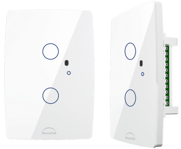 Interruptor Inteligente 2 PADs Wifi 4x2 Branco- Dometek