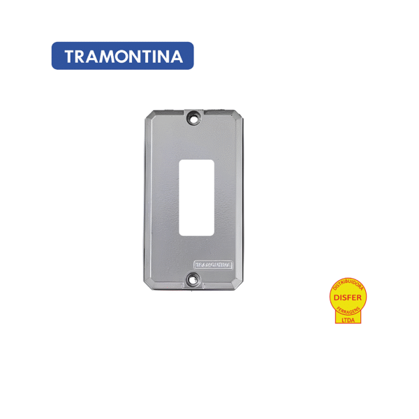 Tampa 1 Posto Reto de Alumínio para Condulete 3/4" – Tramontina