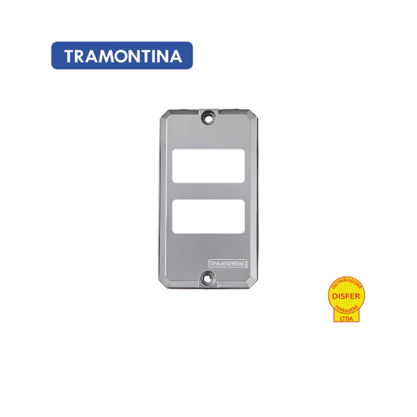 Tampa 2 Postos Separados de Alumínio para Condulete 3/4" – Tramontina