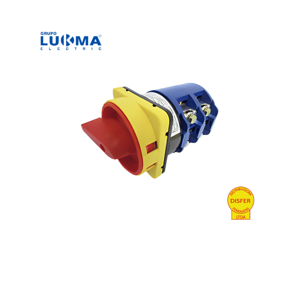 Chave Rotativa LW28 GS 63A Tripolar 2 Posições 0-1 c/ Manopla c/ Trava por Cadeado - Lukma