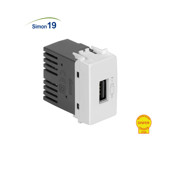 Módulo Tomada USB 2A Bivolt - Linha Simon 19/20