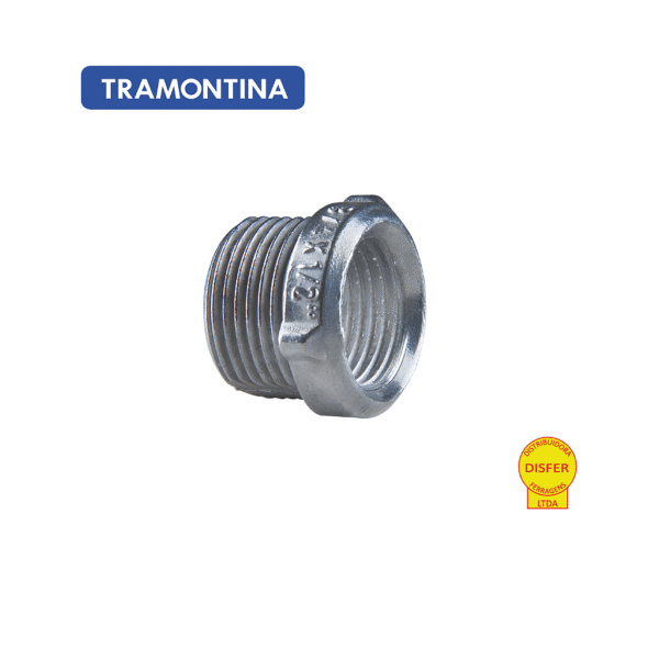 Bucha Redutora de Alumínio com Rosca 3/4" x 1/2" – Tramontina