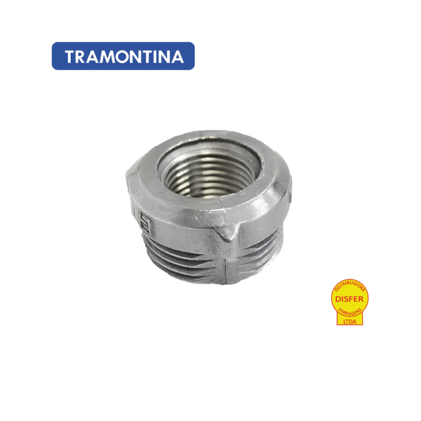 Bucha Redutora de Alumínio com Rosca 1" x 1/2" – Tramontina