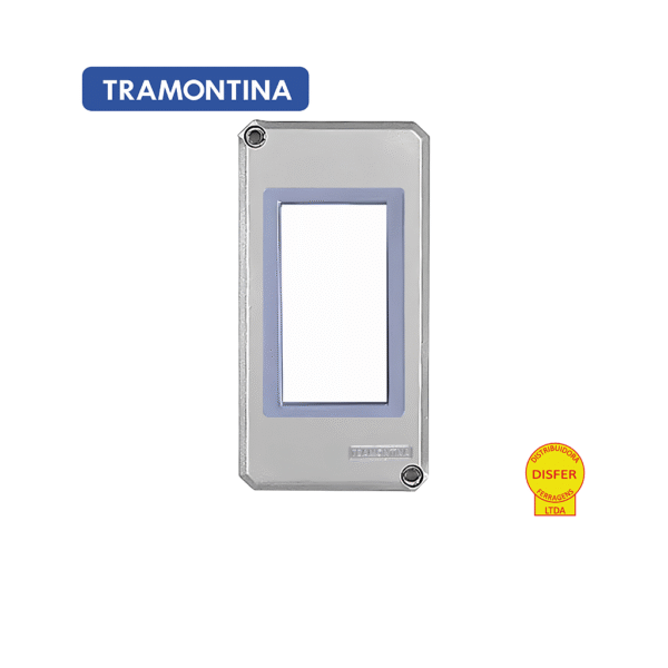 Tampa 3 Postos Horizontais de Alumínio para Condulete 1" – Tramontina