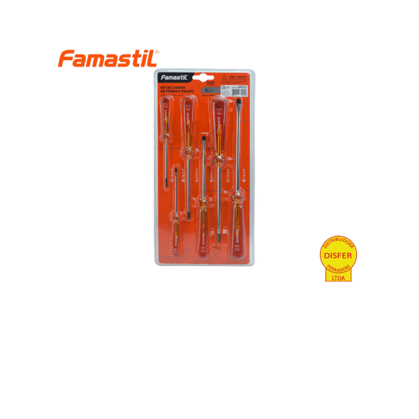 Kit Chaves de Fenda e Philips Imantadas - Famastil
