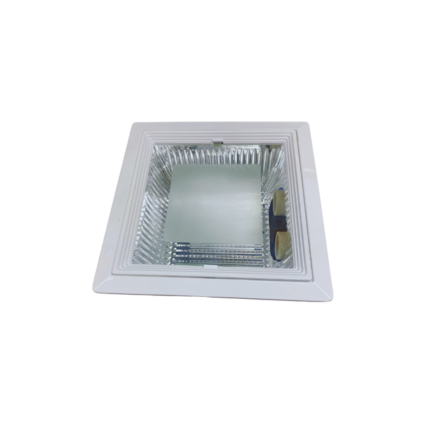 Luminária de Embutir Quadrada 23cm 2xE27 com Vidro - Lumart
