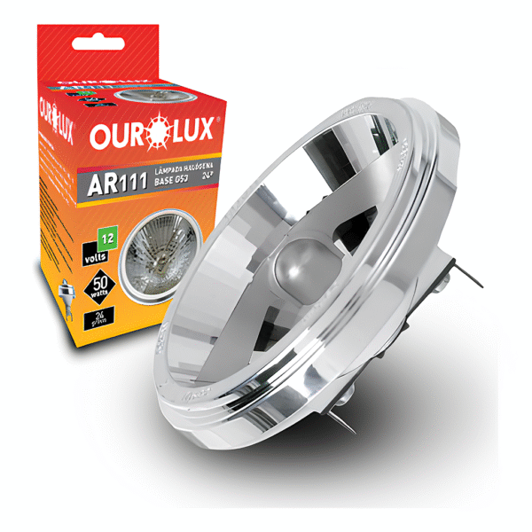 Lâmpada Halógena AR111 12V 50W G53 - Ourolux