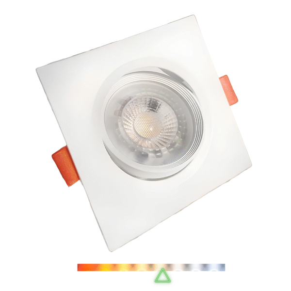 Spot LED de Embutir Quadrado 5W 400lm 4000K Luz Neutra – Opus