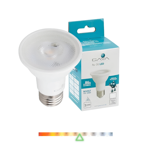 Lâmpada LED PAR20 7W 525lm 4000K Bivolt - Gaya