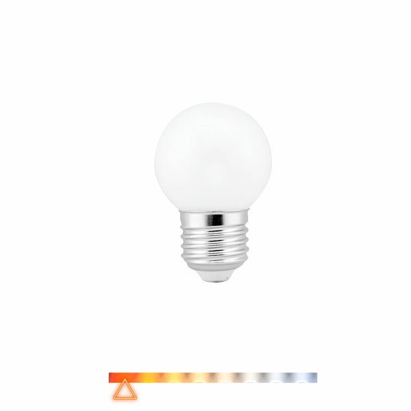 Lâmpada LED Bolinha Leitosa Decorativa 3W 2200K Âmbar 270lm E27 Bivolt - Embuled