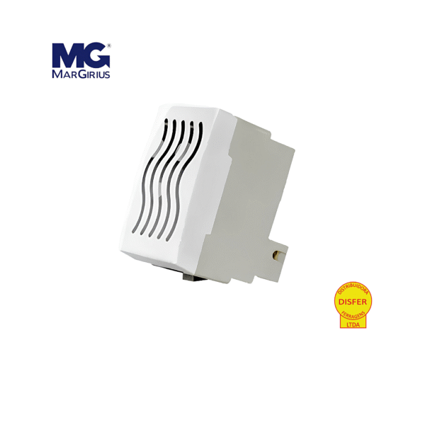 Campainha Cigarra 127V Branco - Linha Sleek - Margirius