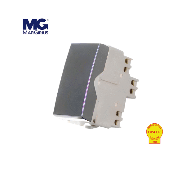 Interruptor Simples Grafite - Linha Sleek - Margirius