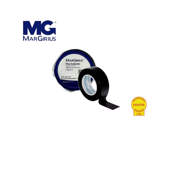 Fita Isolante 19mmx5m Preta - MarGirius