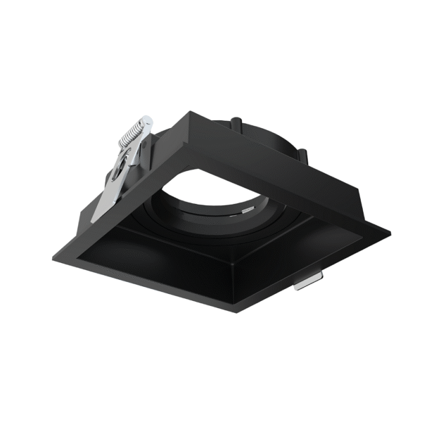 Spot Embutir Recuado Microborda Genesis MR16 Alumínio Preto - Opus