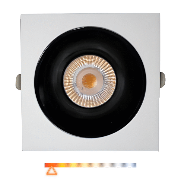 Spot LED de Embutir Mira Quadrado 18W 1800lm 2700K - Gaya