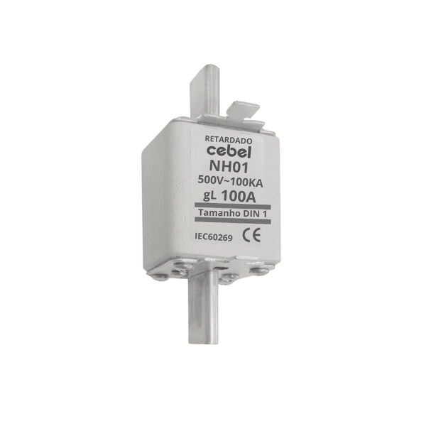 Fusível Retardado NH01 100A 500V 100kA - Cebel