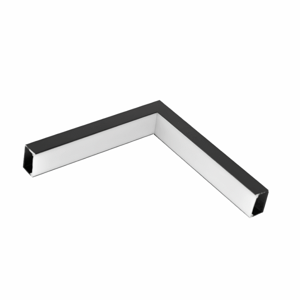 Junção de Teto/Parede para Perfil de Sobrepor Wood - Preto – Usina Design