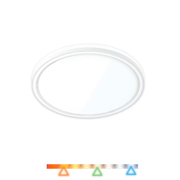 Plafon LED Genova 37cm 31w 2015lm Multitemperatura Bivolt - Hevvy