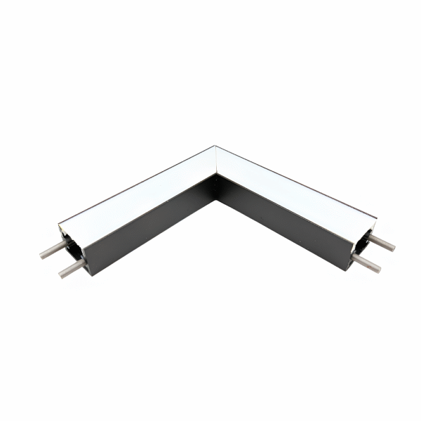 Junção de Teto/Teto para Perfil de Sobrepor Garbo - Preto – Usina Design